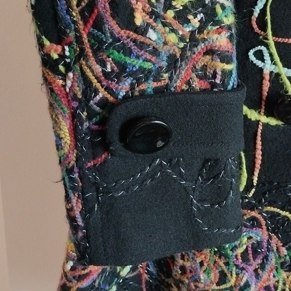 Neslay Paris black wool jacket size S - Picture 8 of 11